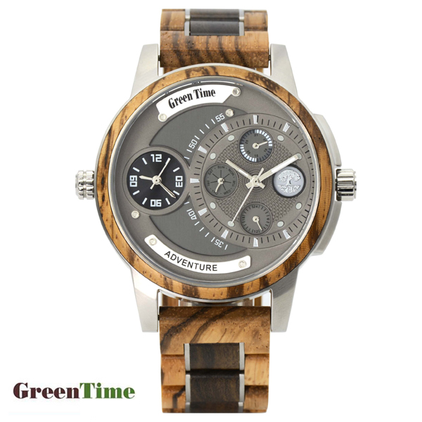 GreenTime ZW158B ADVENTURE men's watch in wood