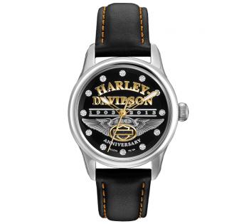 Harley Davidson 76L164 women\'s watch, 110th Anniversary
